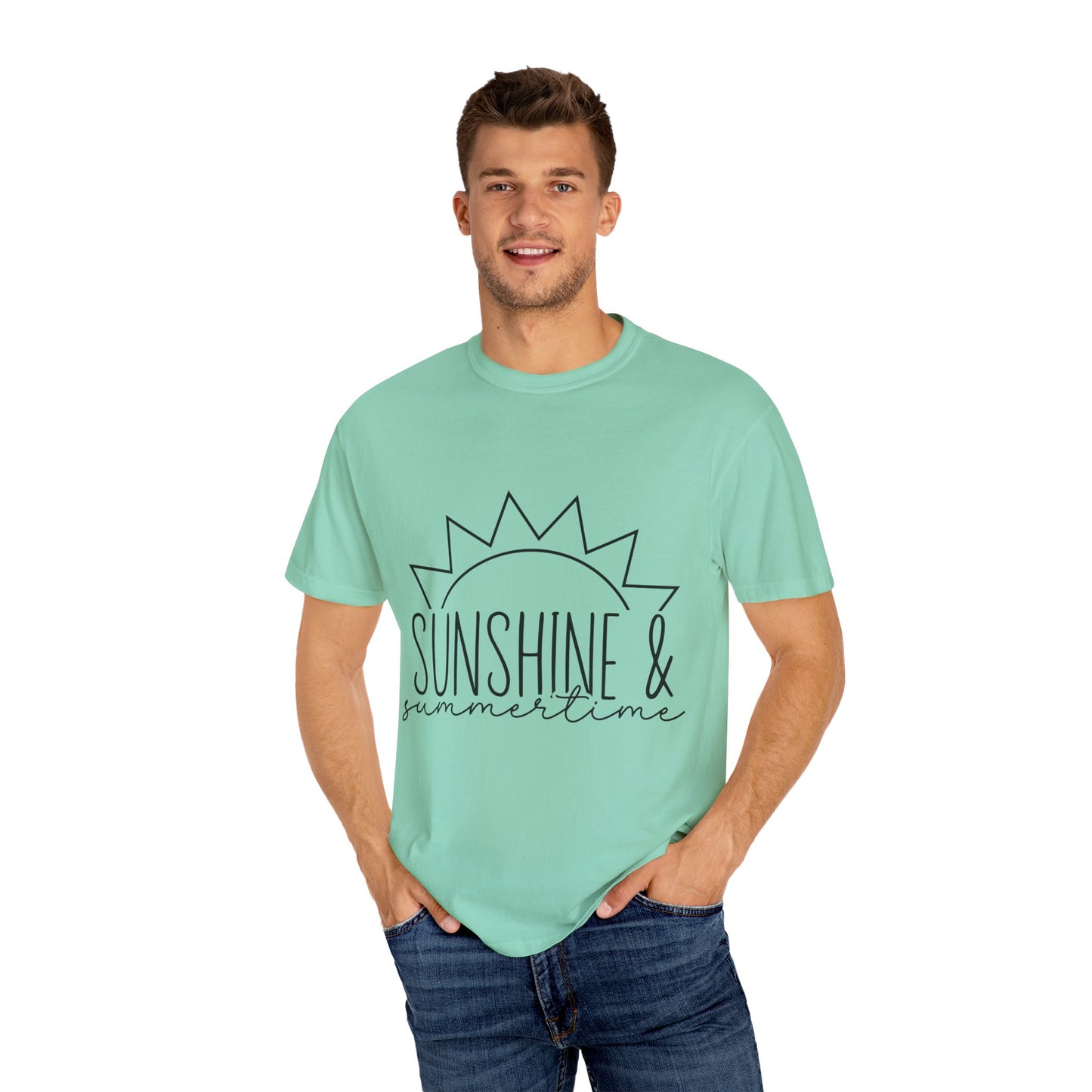 Sunshine & Summertime Unisex Garment-Dyed T-shirt