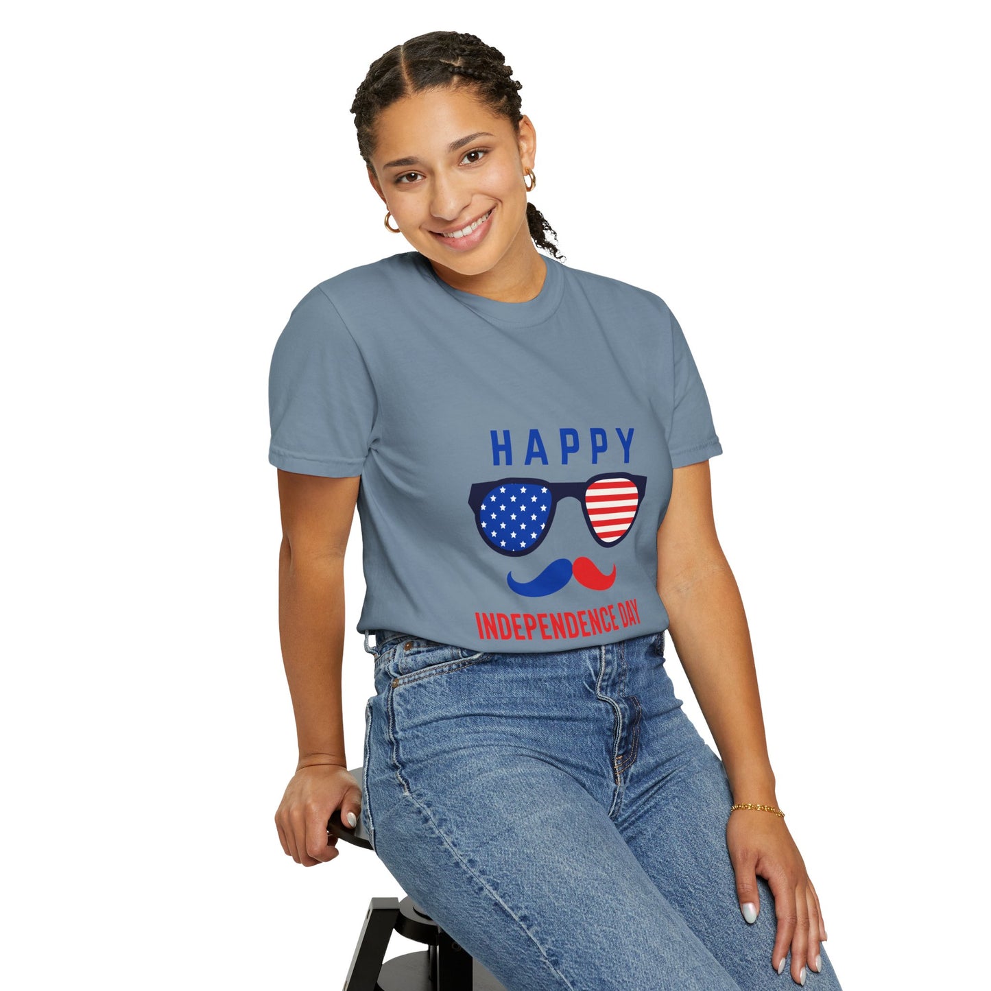 Happy Independence Day  Unisex Garment-Dyed T-shirt