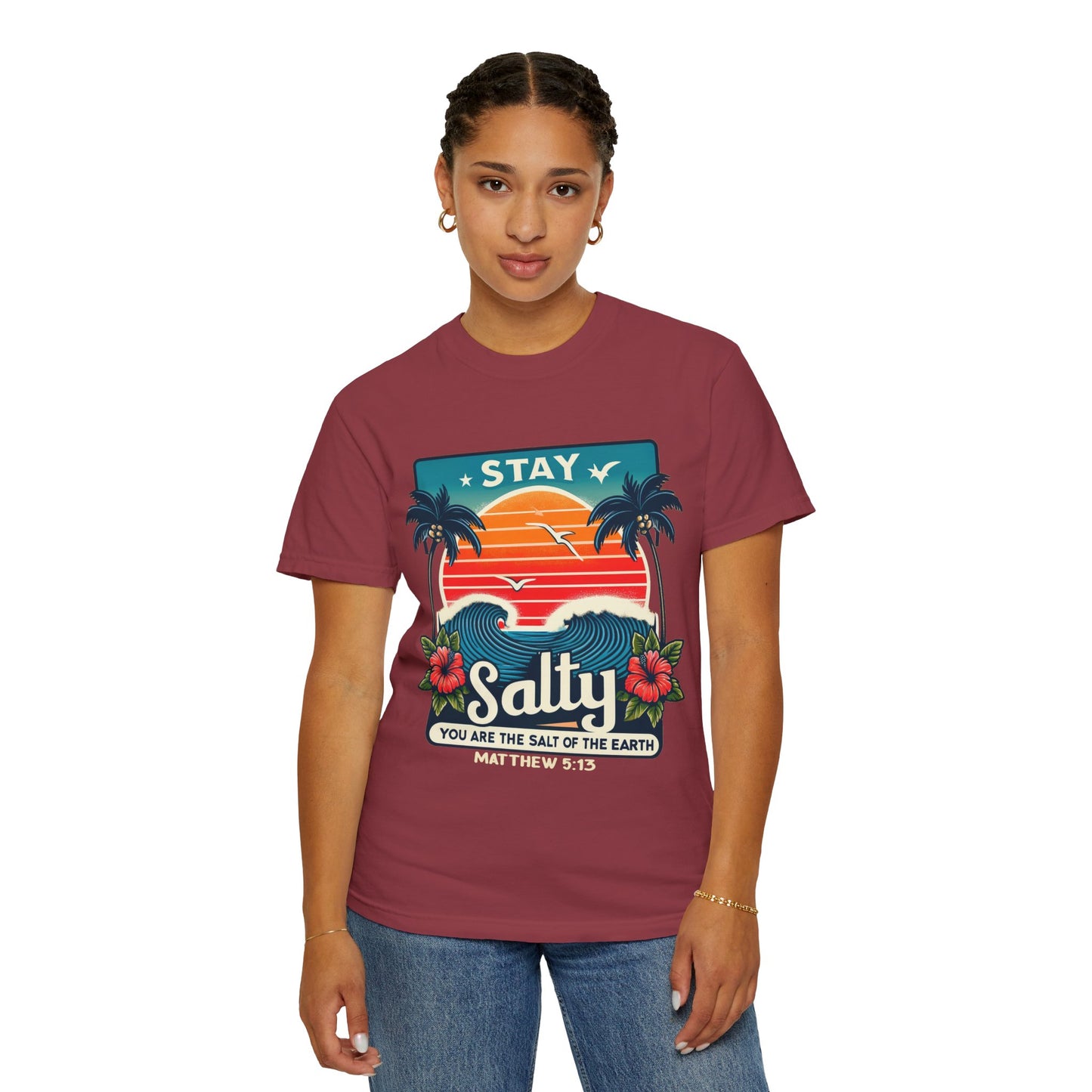 Stay Salty Unisex Garment-Dyed T-shirt