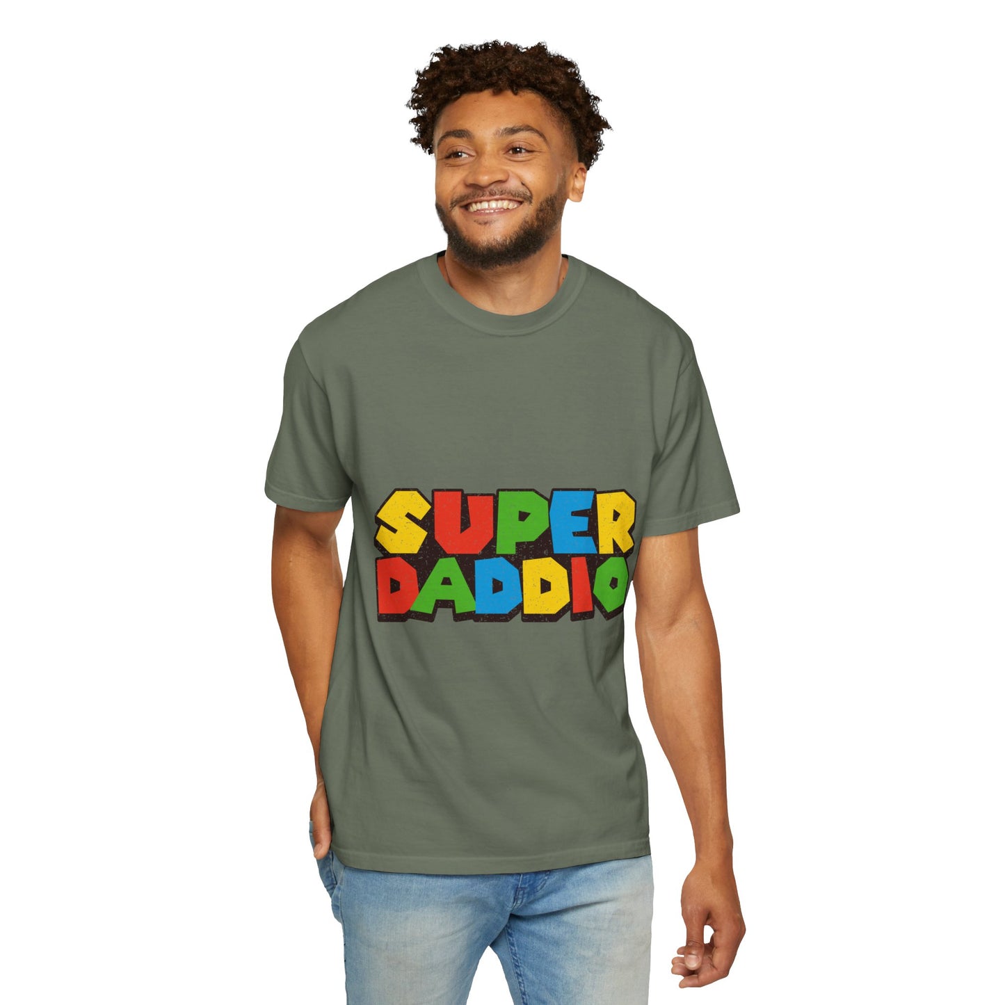 Super Daddio,  Men's Garment-Dyed T-shirt