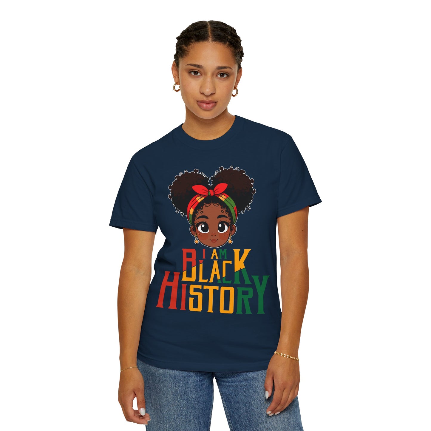 I am Black History, Unisex Garment-Dyed T-shirt