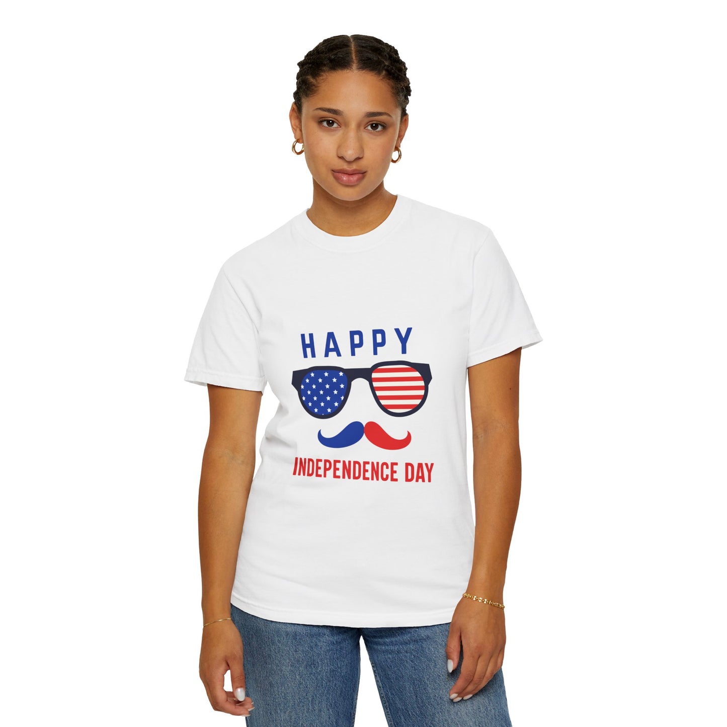 Happy Independence Day  Unisex Garment-Dyed T-shirt