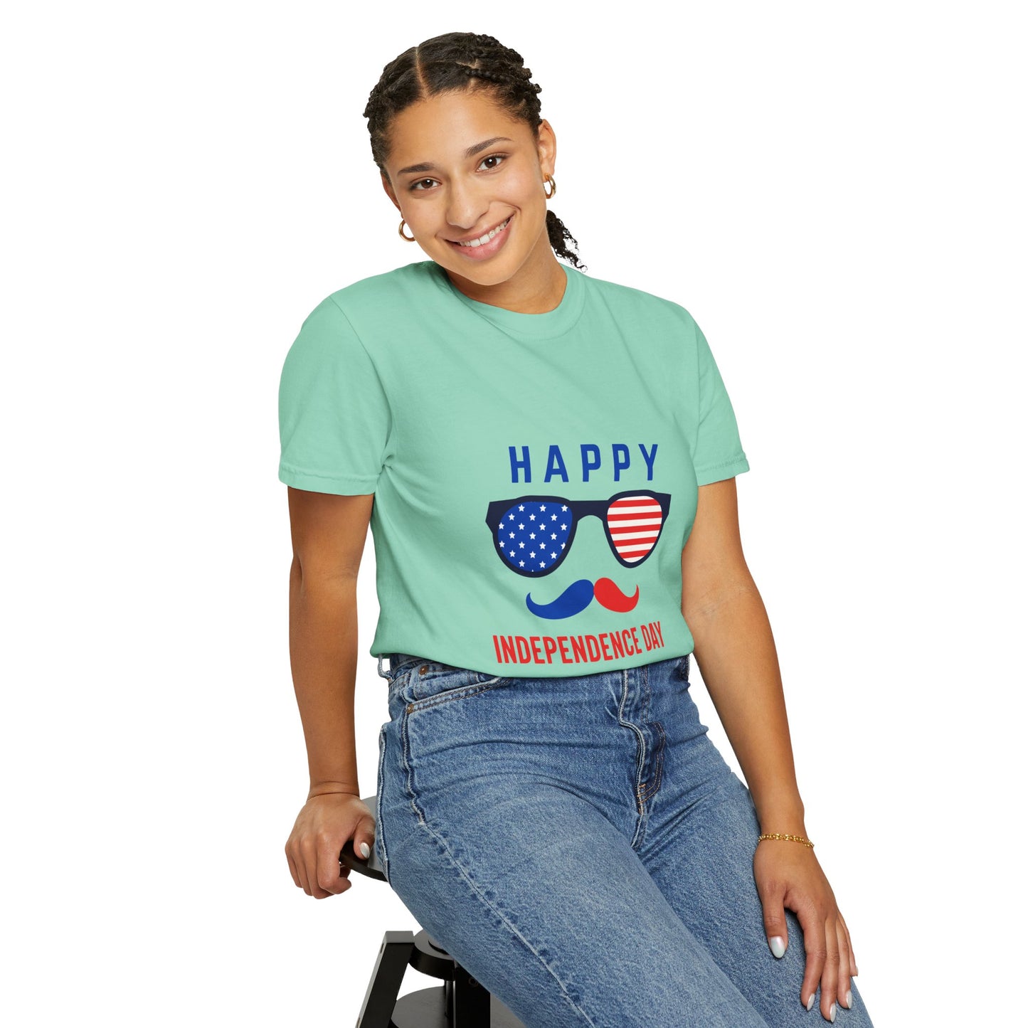 Happy Independence Day  Unisex Garment-Dyed T-shirt