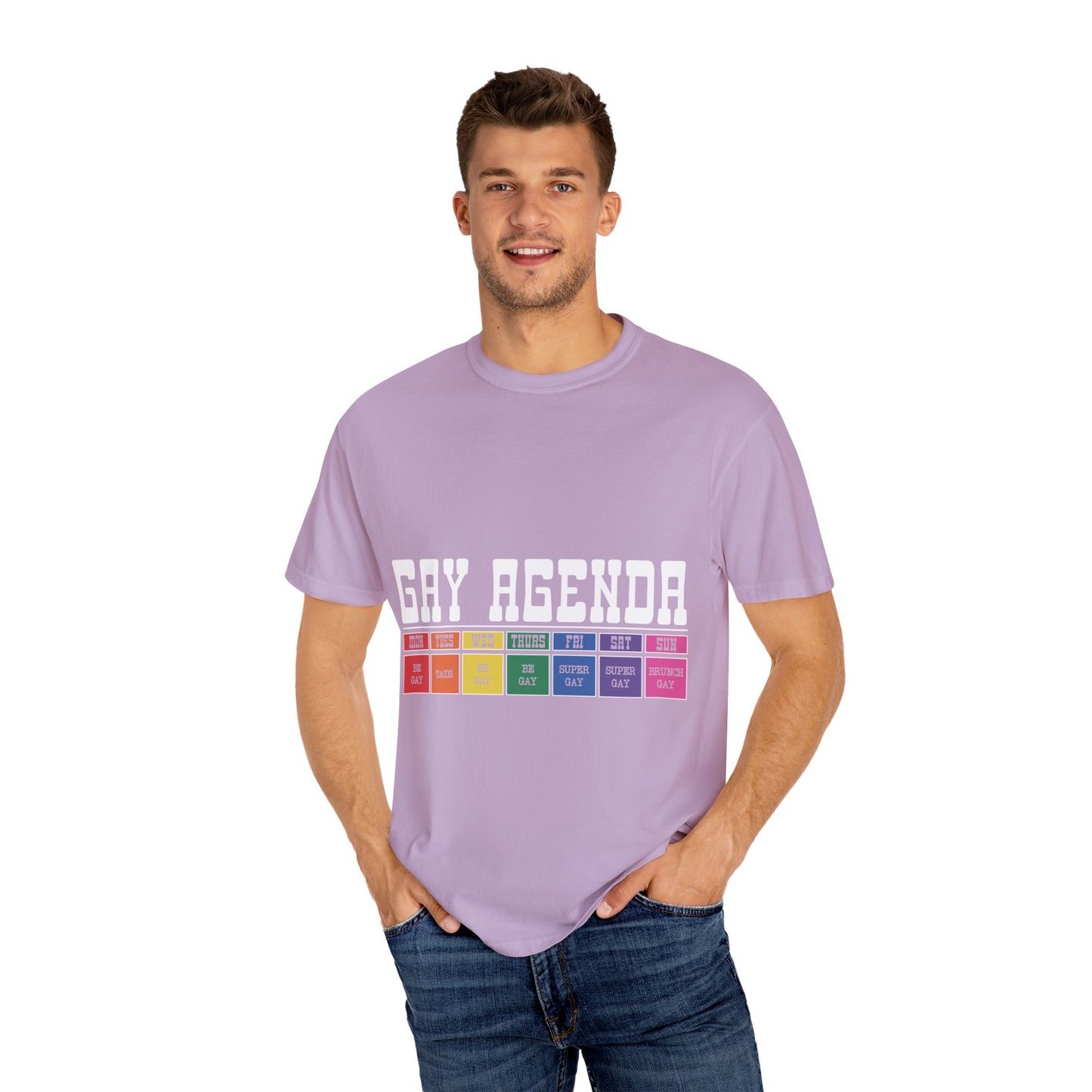 Gay Agenda Unisex Garment-Dyed T-shirt