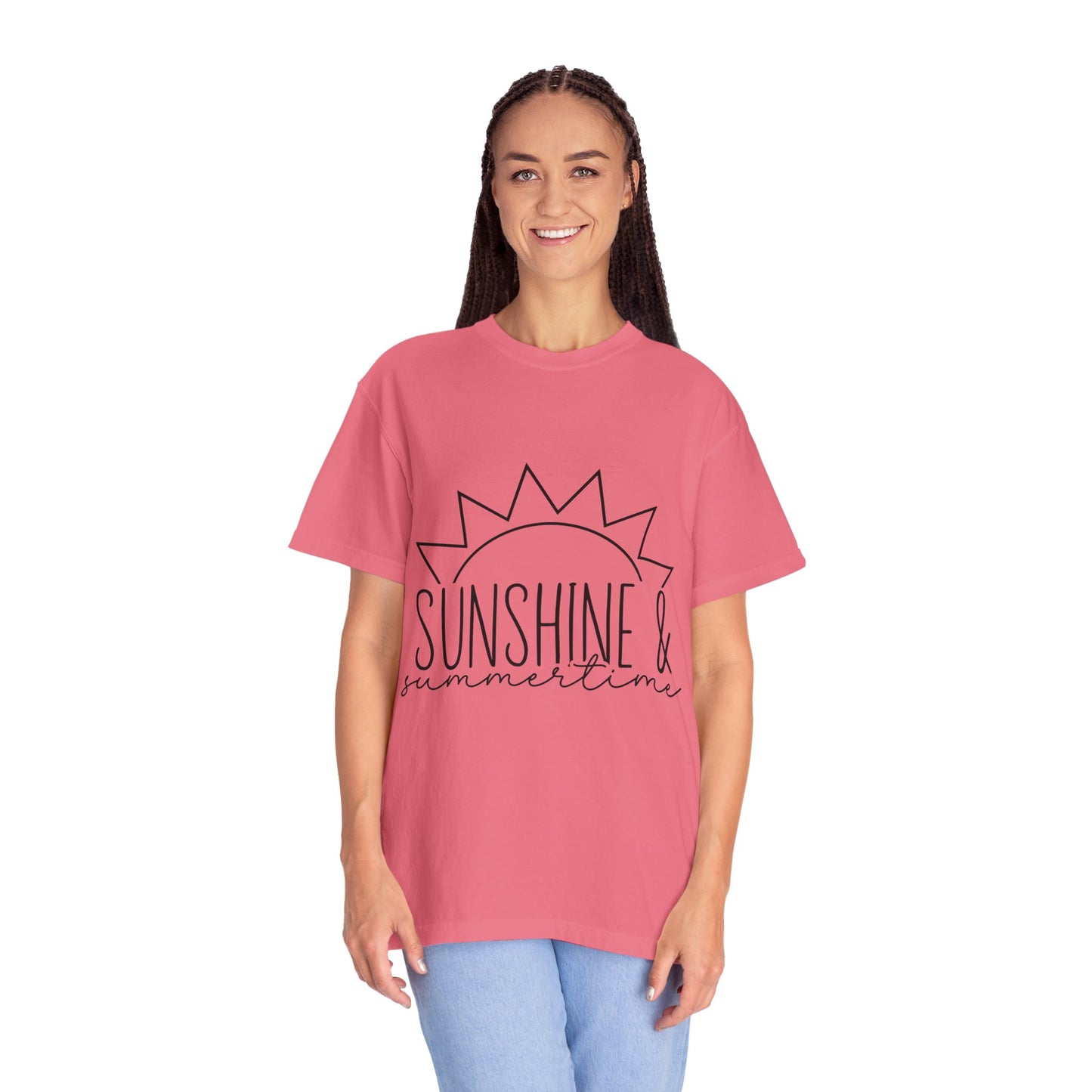 Sunshine & Summertime Unisex Garment-Dyed T-shirt