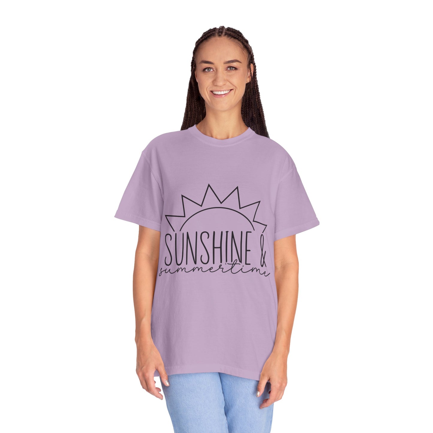 Sunshine & Summertime Unisex Garment-Dyed T-shirt