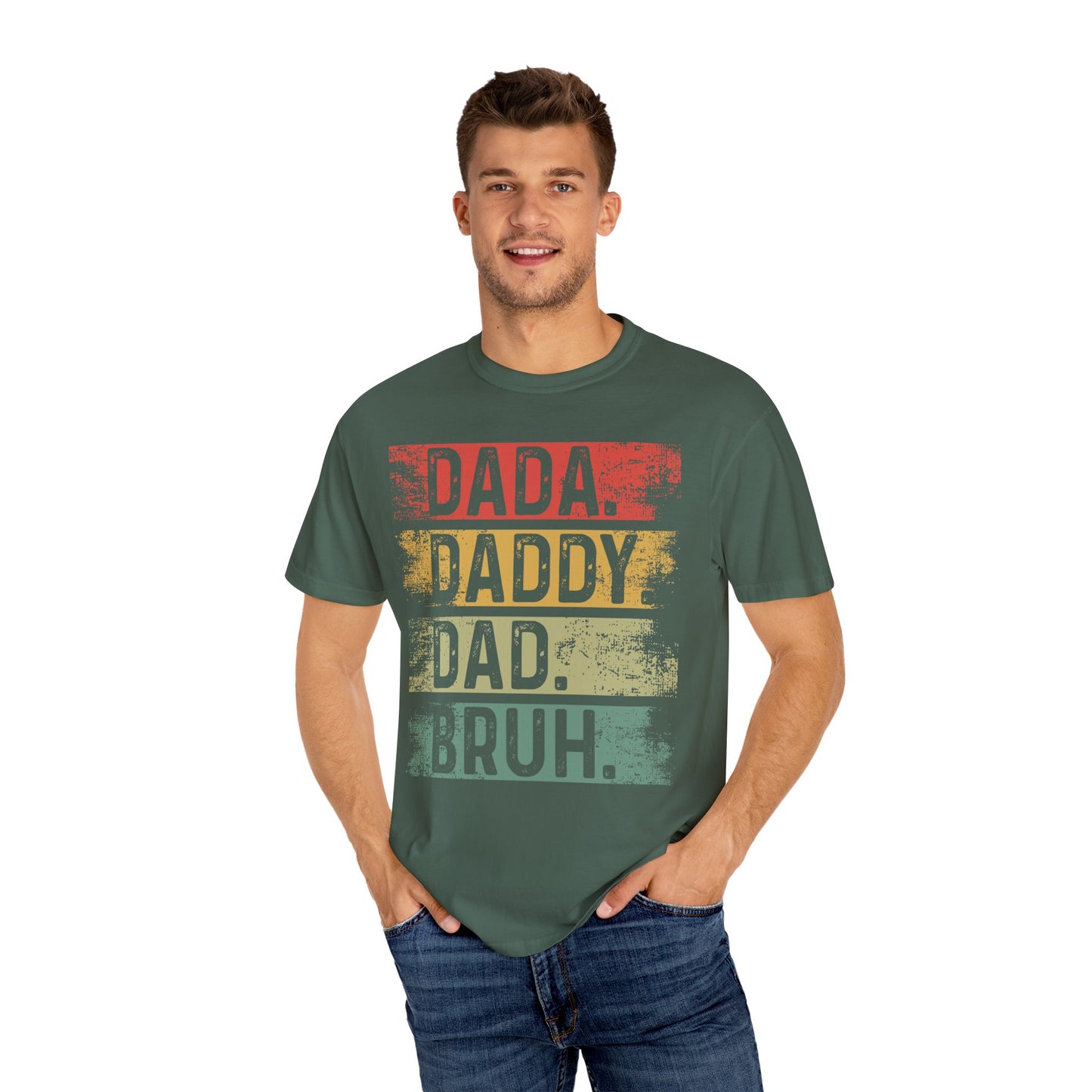 Dada, Daddy, Dad, Bruh,  Men's Garment-Dyed T-shirt