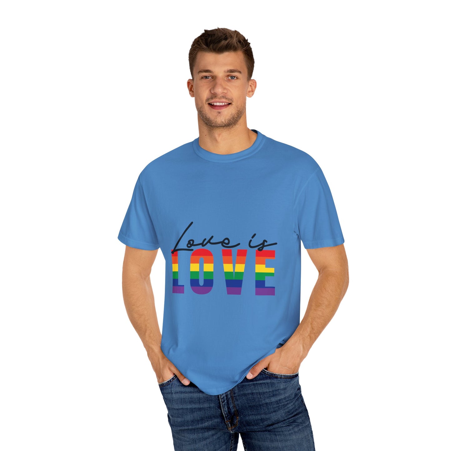 Love is Love, Unisex Garment-Dyed T-shirt