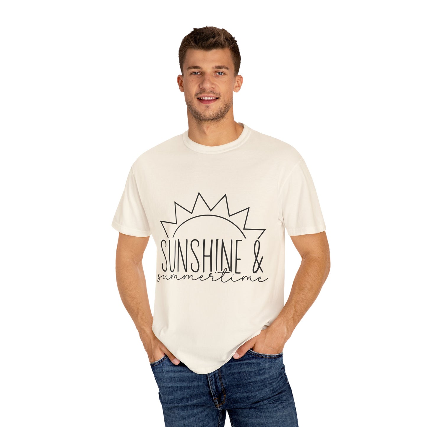 Sunshine & Summertime Unisex Garment-Dyed T-shirt