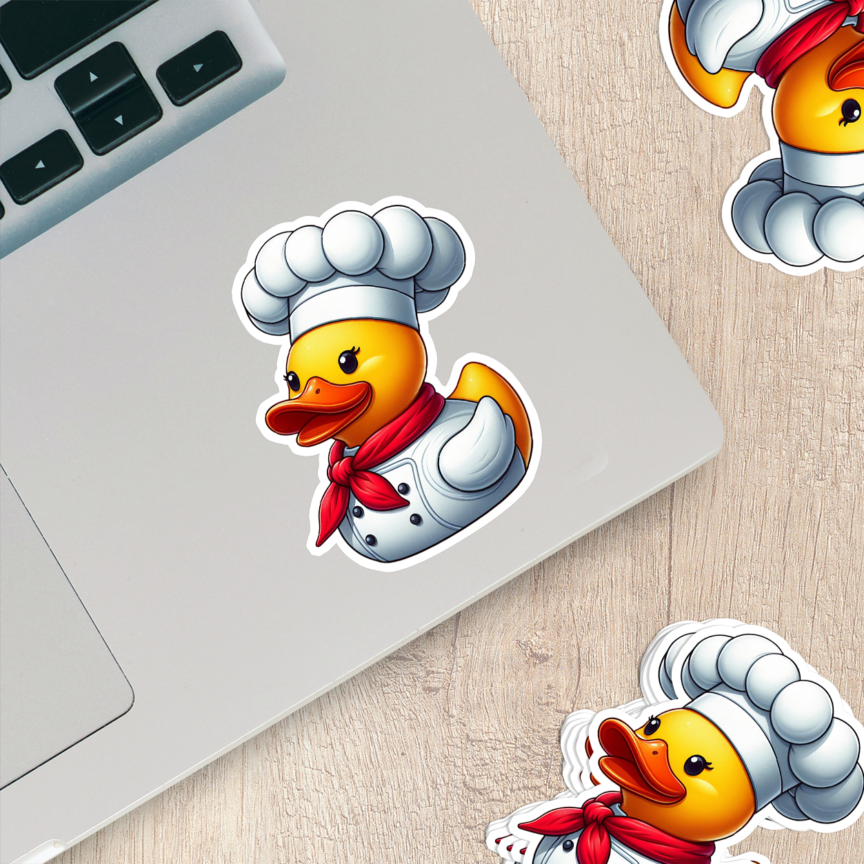 Chef Rubber Duck Vinyl Sticker