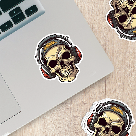 Skull Vinyl Sticker - A Bold Statement of Intrigue