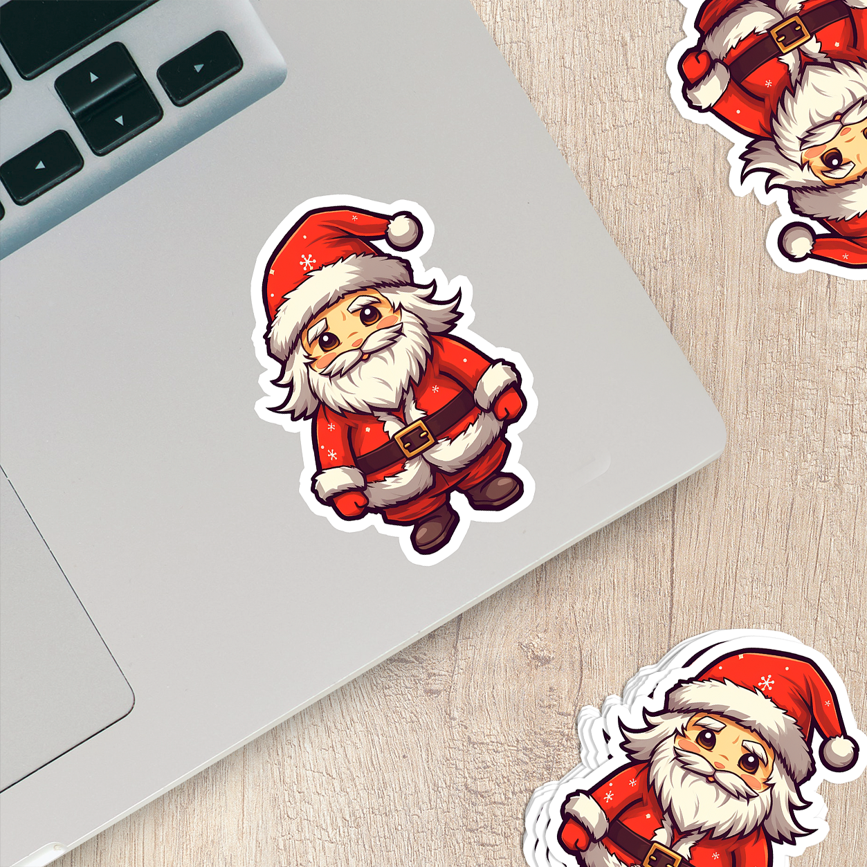 Santa Claus Vinyl Sticker - Bring the Magic of Christmas Anywhere