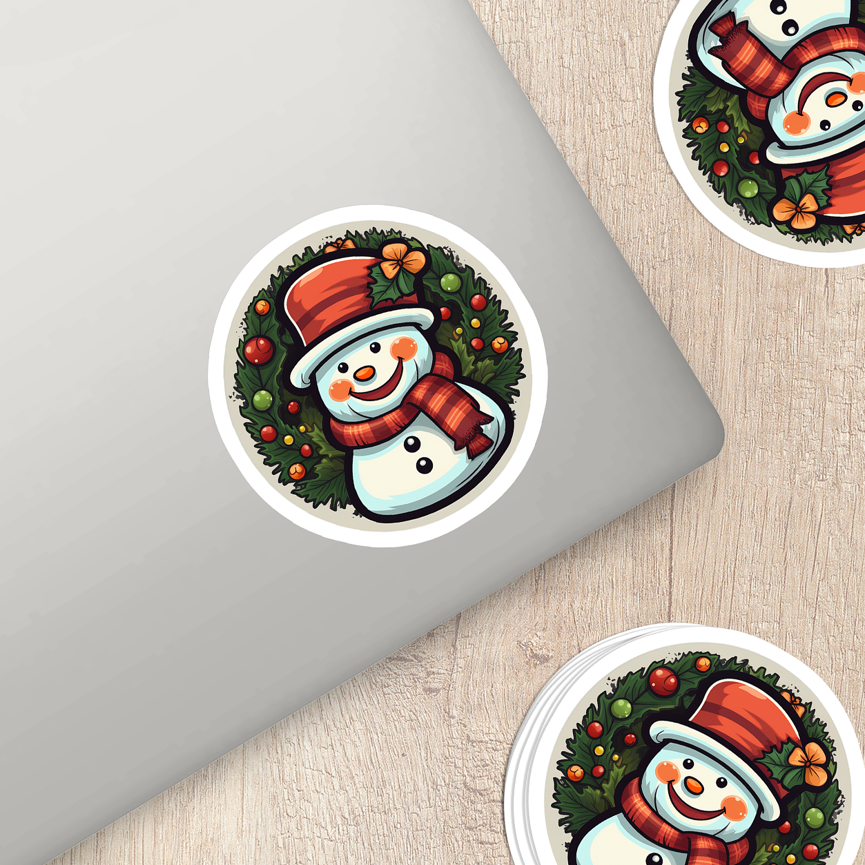 Snowman Vinyl Sticker - Add a Frosty Friend to Your Life