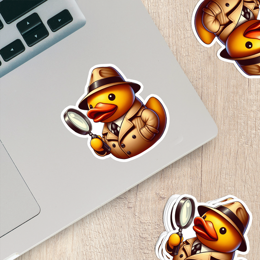 Detective Rubber Duck Vinyl Sticker