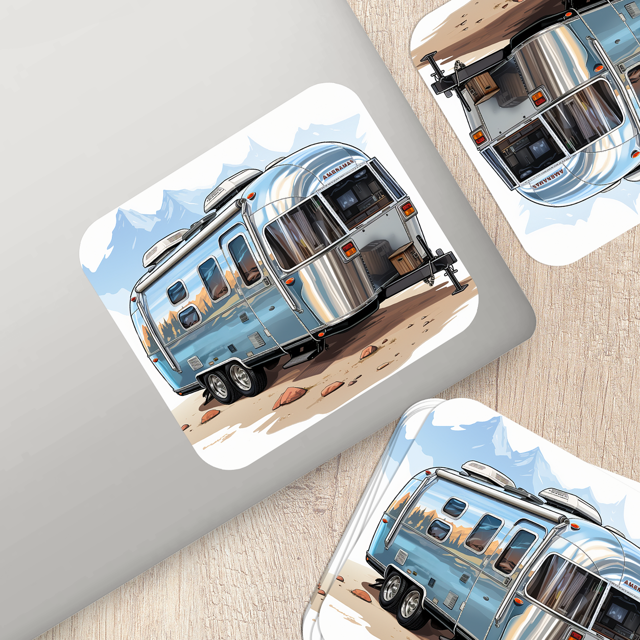 Airstream Trailer Vinyl Sticker - Wanderlust on Wheels