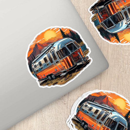 Airstream Trailer Vinyl Sticker - Wanderlust on Wheels