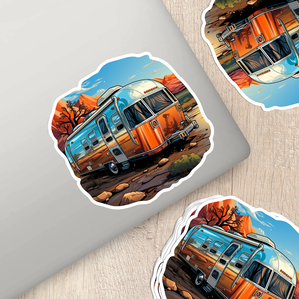 Airstream Trailer Vinyl Sticker - Wanderlust on Wheels