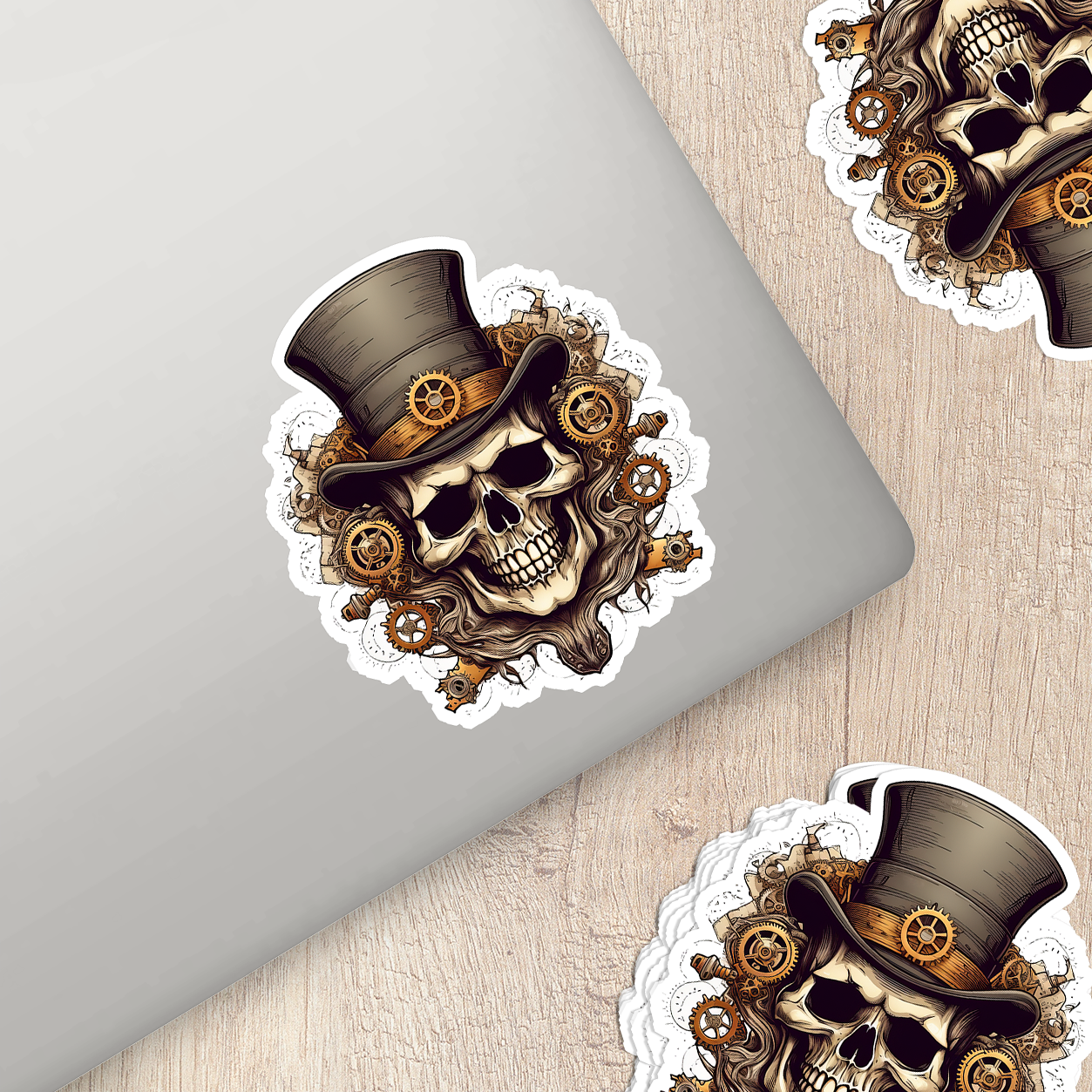 Skull Vinyl Sticker - A Bold Statement of Intrigue