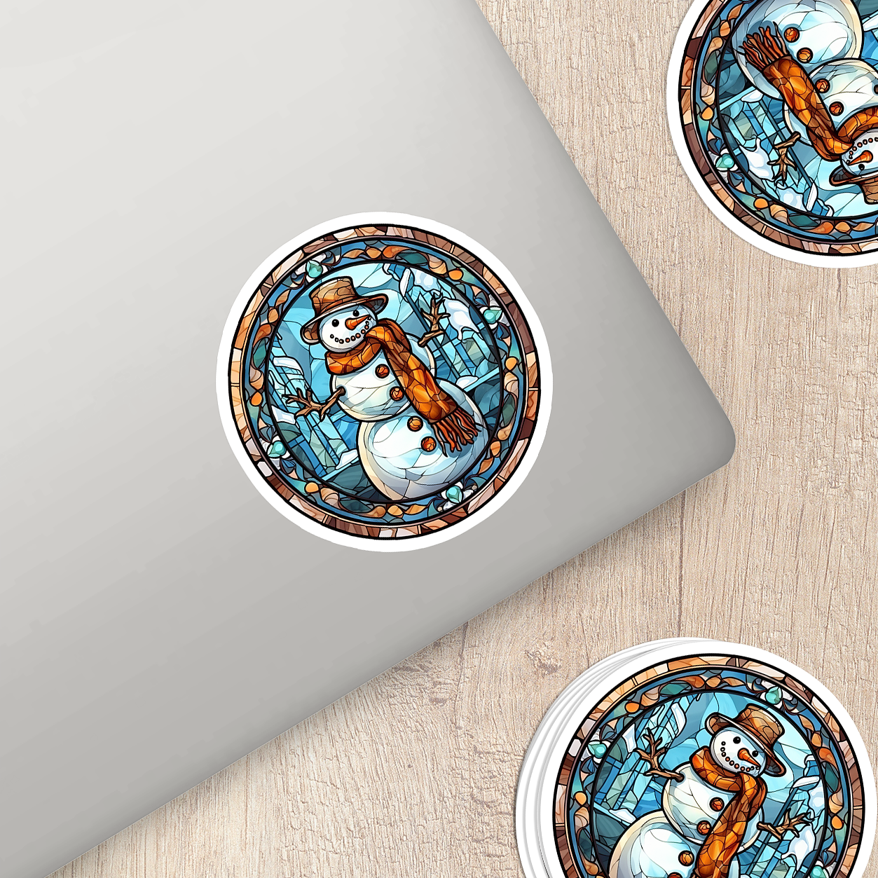 Snowman Vinyl Sticker - Add a Frosty Friend to Your Life