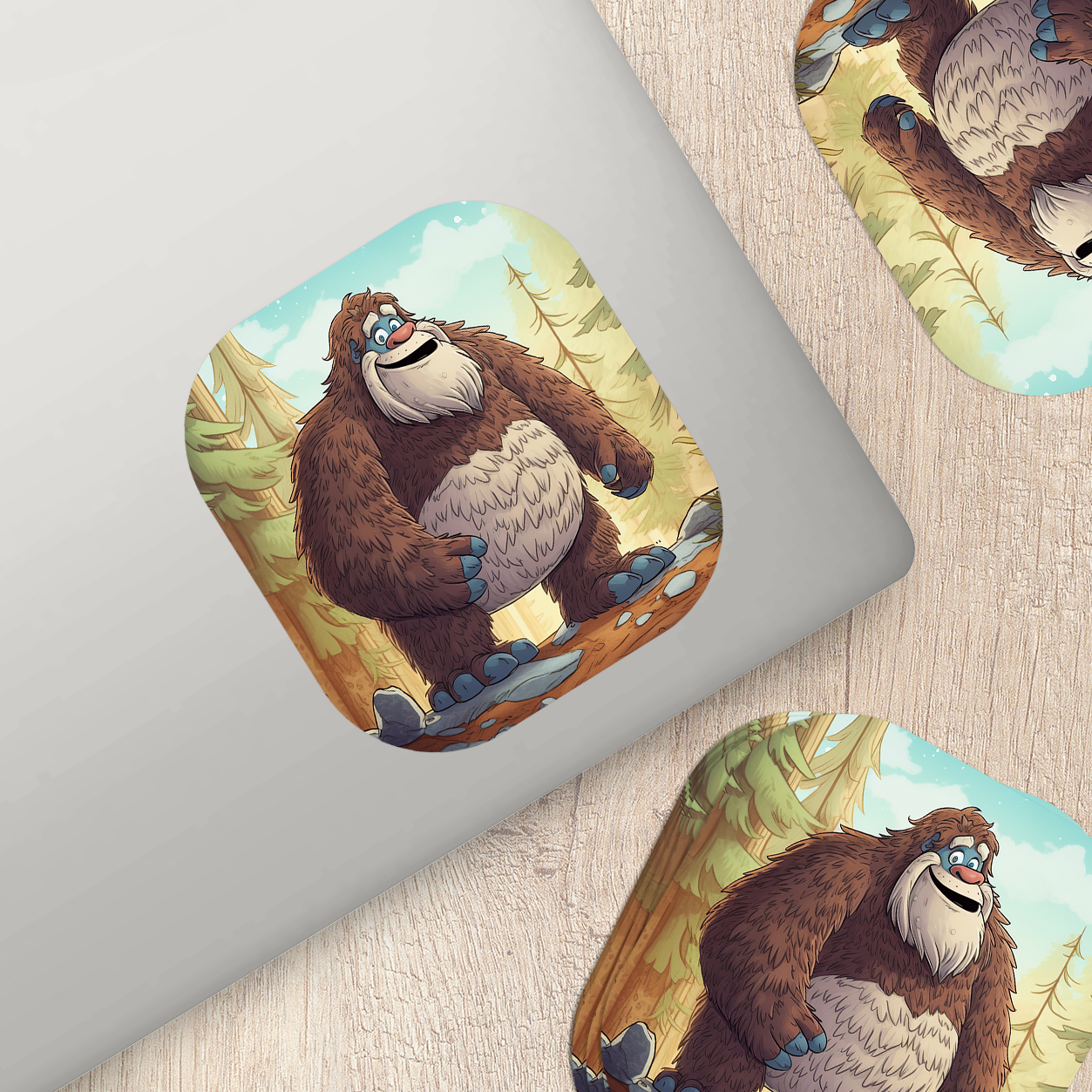 Adorable Bigfoot Vinyl Sticker - Add a Touch of Cryptid Charm!