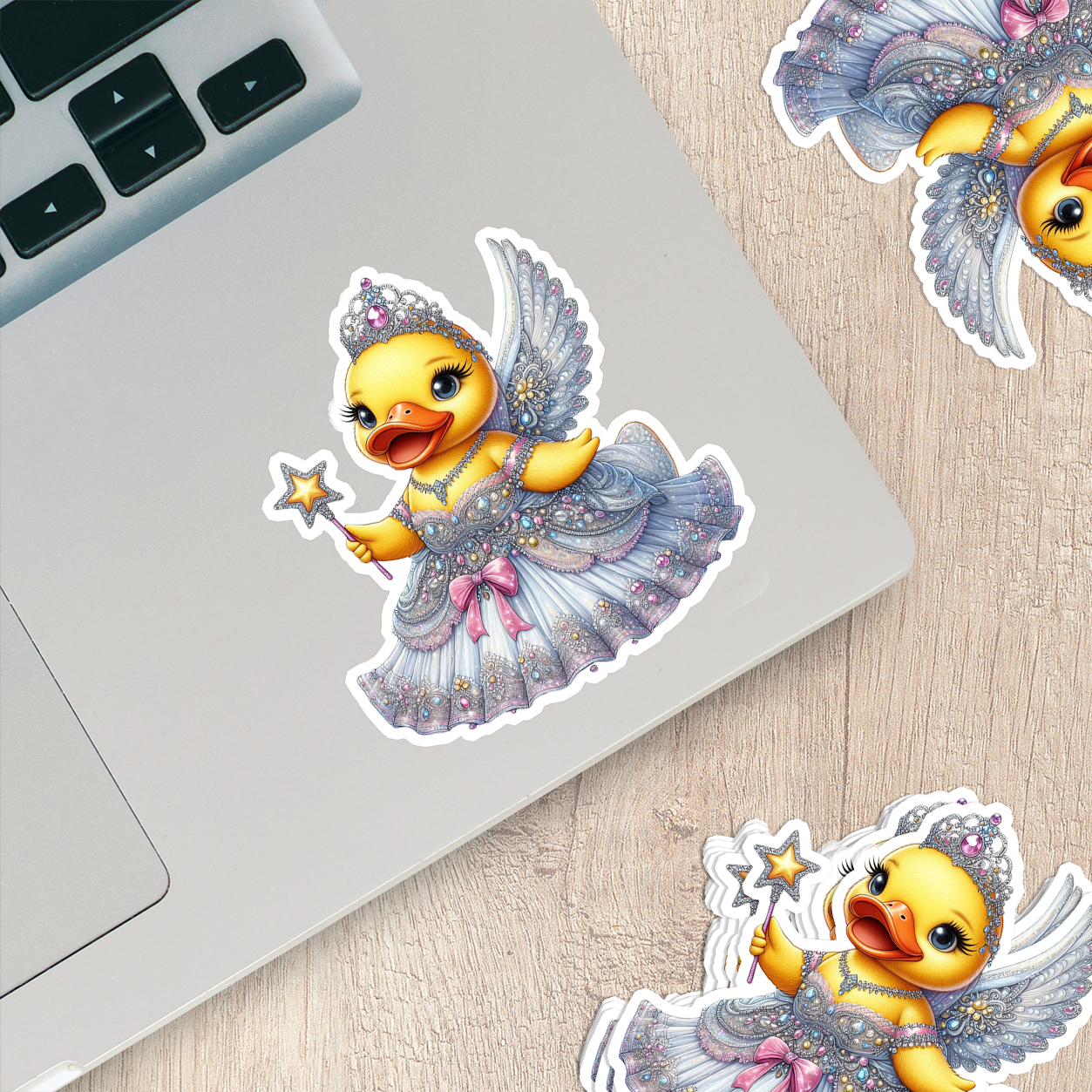 Princess Rubber Duck Vinyl Sticker