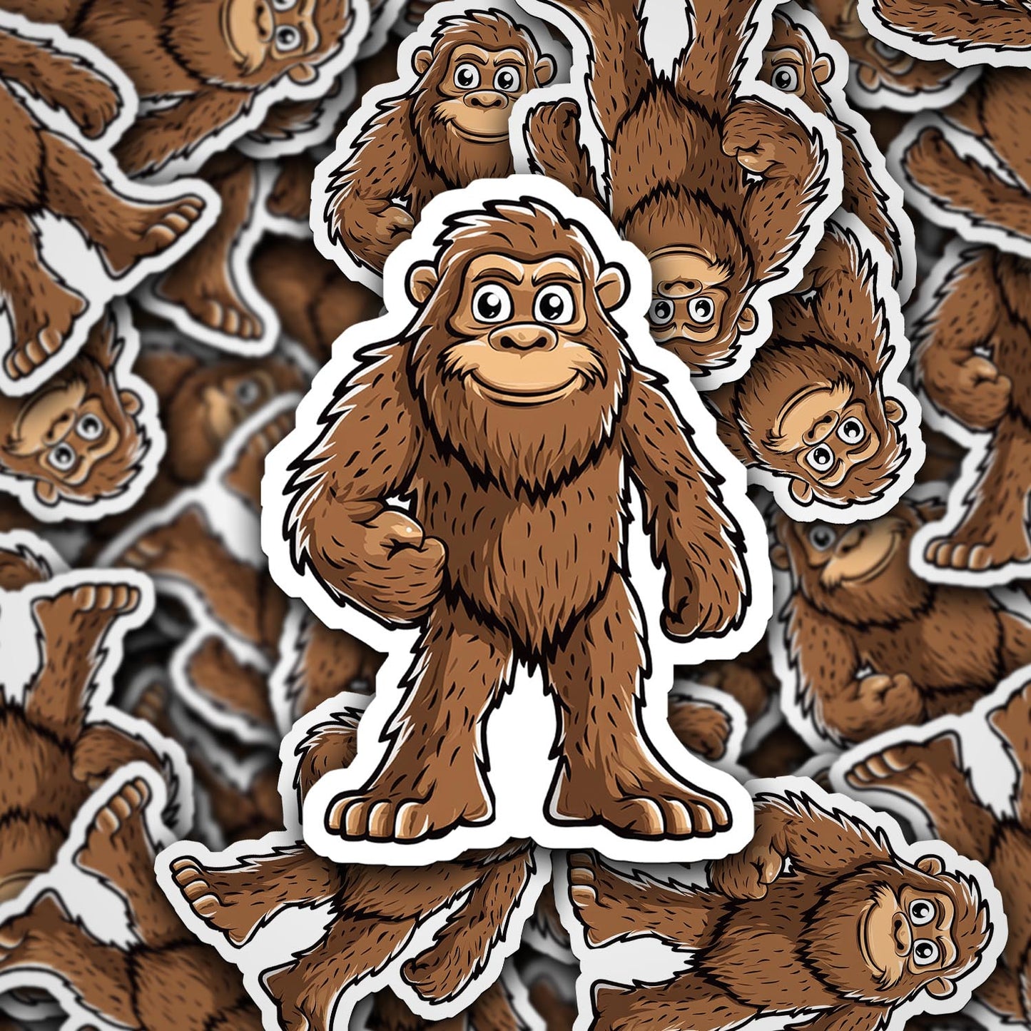 Adorable Bigfoot Vinyl Sticker - Add a Touch of Cryptid Charm!