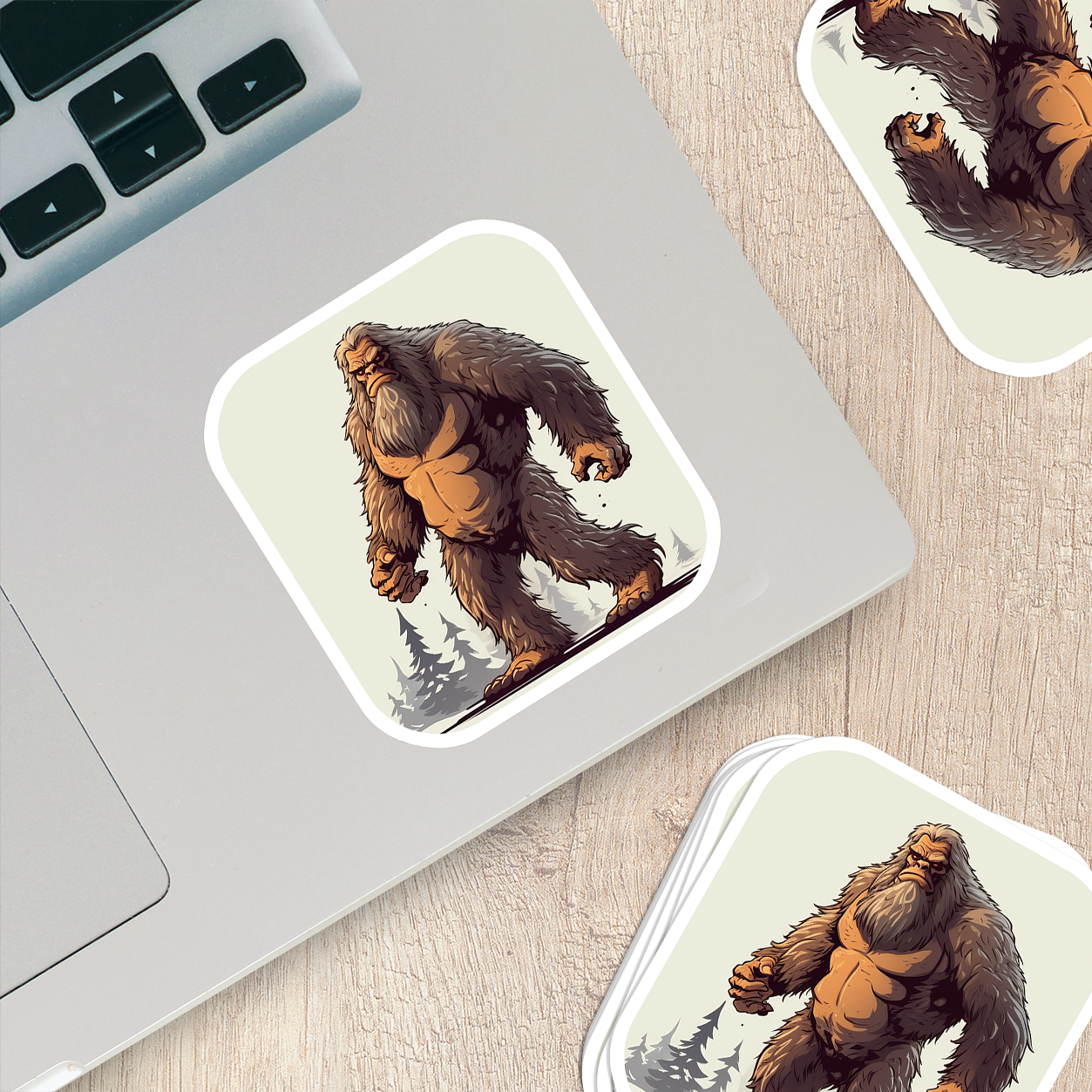 Adorable Bigfoot Vinyl Sticker - Add a Touch of Cryptid Charm!