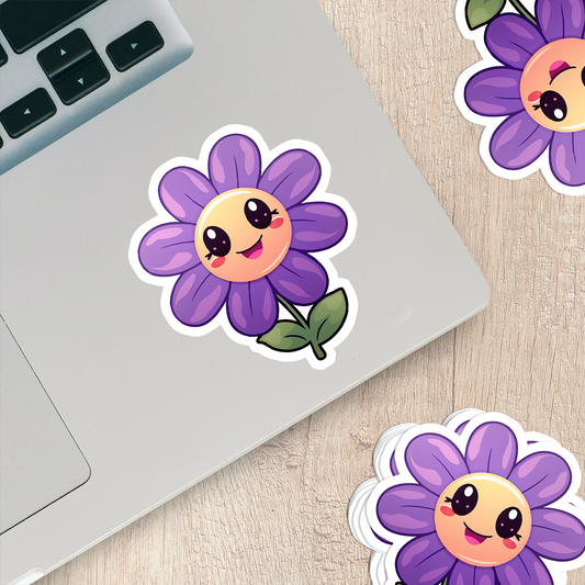 Charming Flower Vinyl Sticker - Blossom Your World with Delight