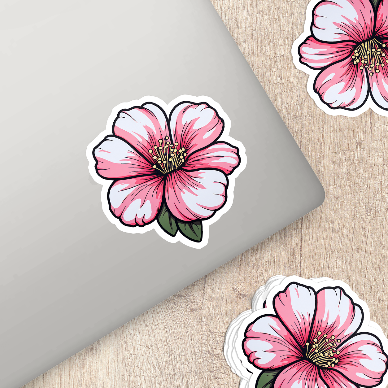 Charming Flower Vinyl Sticker - Blossom Your World with Delight