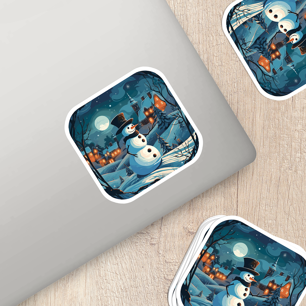 Snowman Vinyl Sticker - Add a Frosty Friend to Your Life