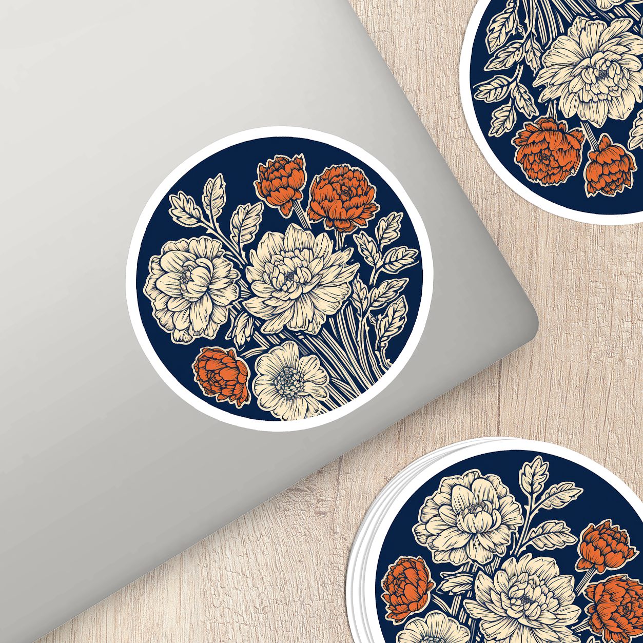 Charming Flower Vinyl Sticker - Blossom Your World with Delight