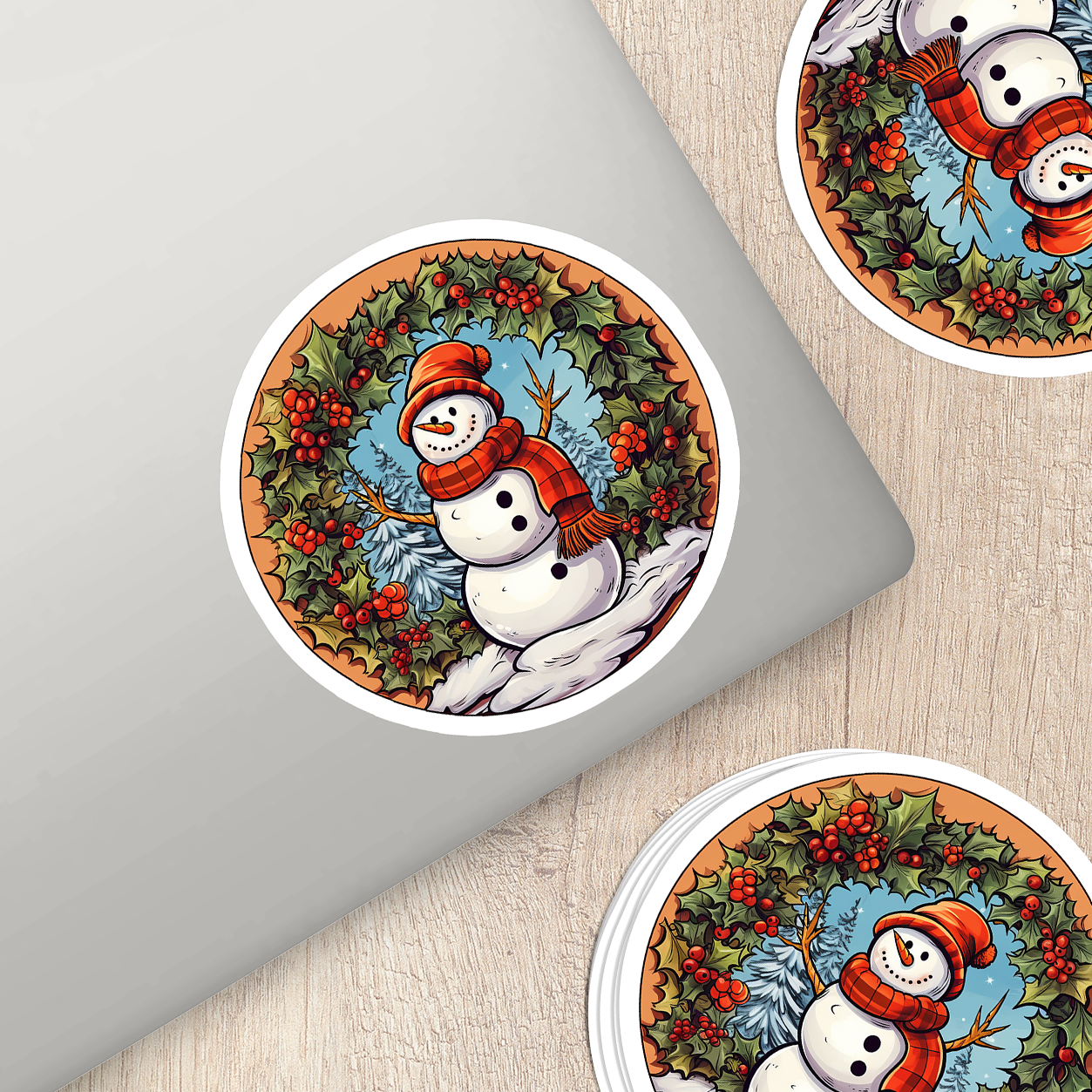 Snowman Vinyl Sticker - Add a Frosty Friend to Your Life