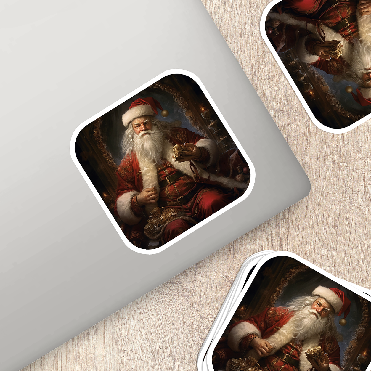 Santa Claus Vinyl Sticker - Bring the Magic of Christmas Anywhere