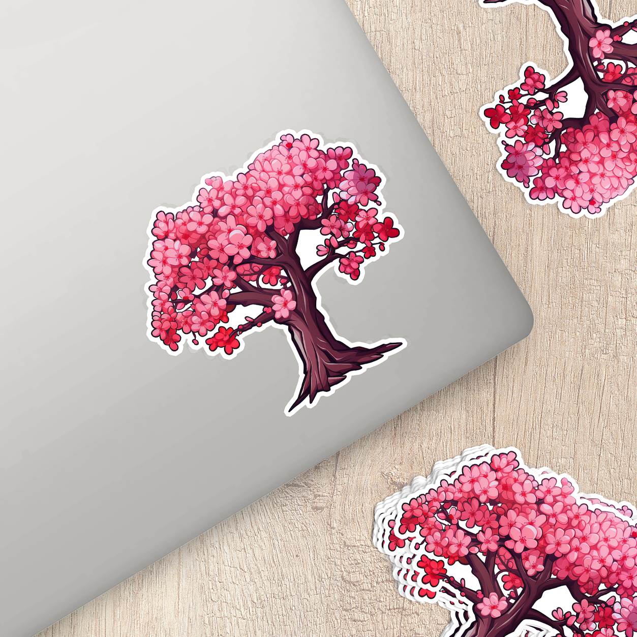 Cherry Blossom Vinyl Sticker - Embrace Nature's Beauty Anywhere You Go!