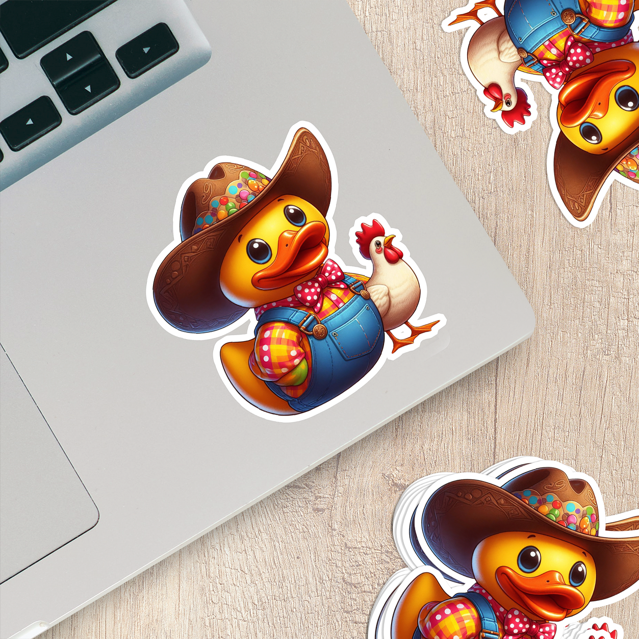 Farmer Rubber Duck Vinyl Sticker