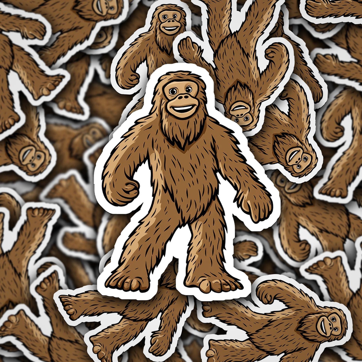 Adorable Bigfoot Vinyl Sticker - Add a Touch of Cryptid Charm!