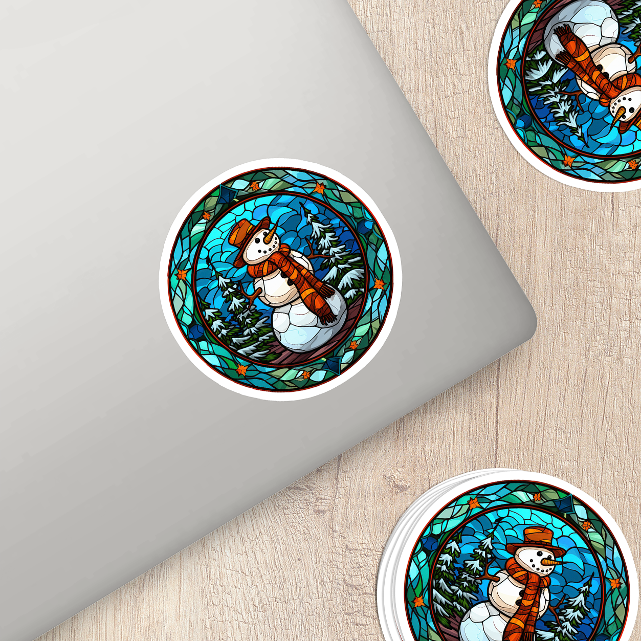 Snowman Vinyl Sticker - Add a Frosty Friend to Your Life