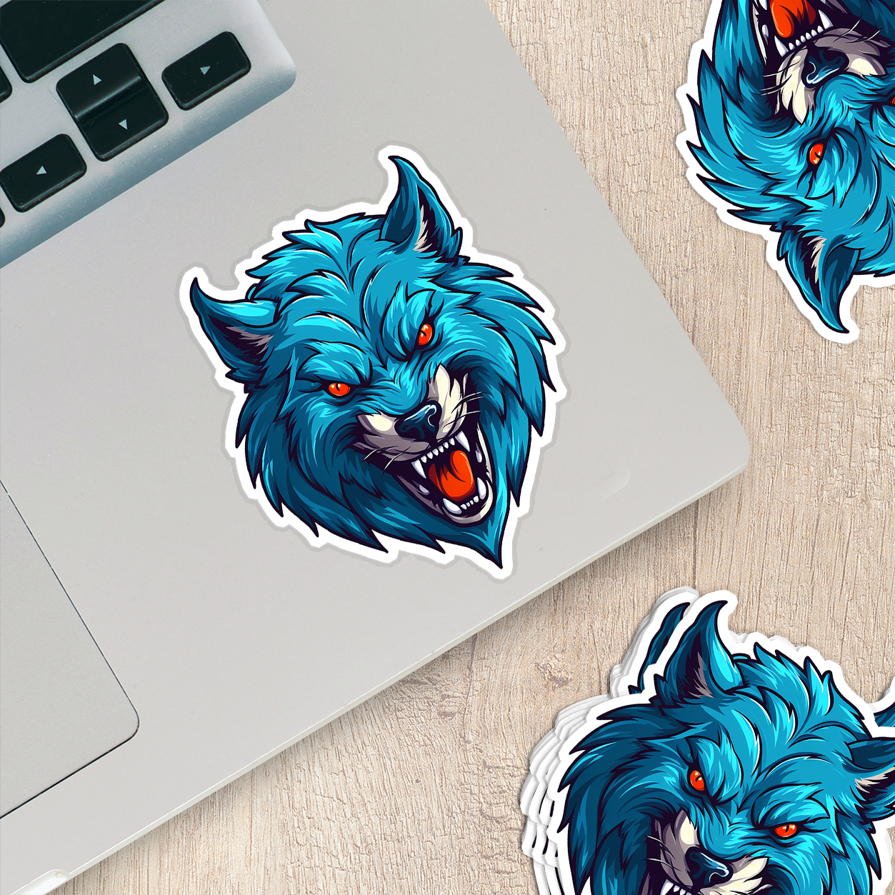 Mystical Wolf Vinyl Sticker - Embrace the Spirit of the Wild