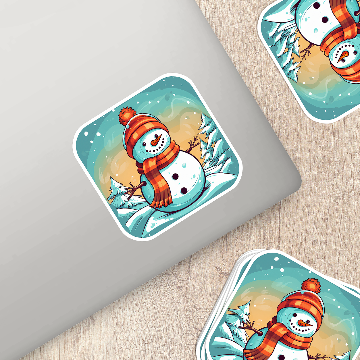 Snowman Vinyl Sticker - Add a Frosty Friend to Your Life