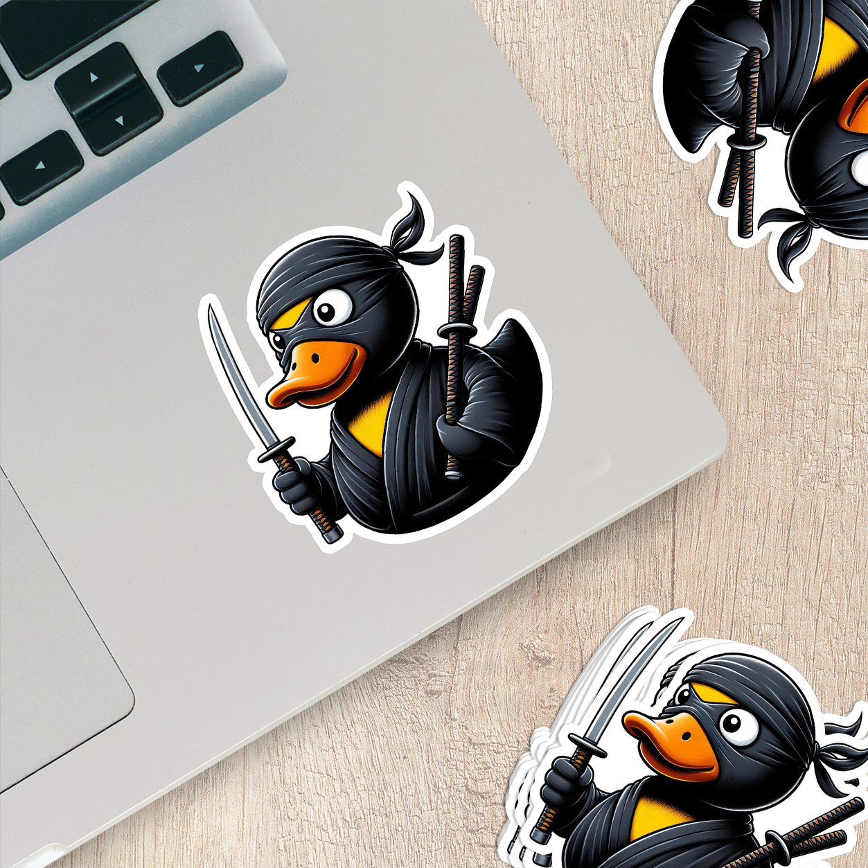 Ninja Rubber Duck Vinyl Sticker