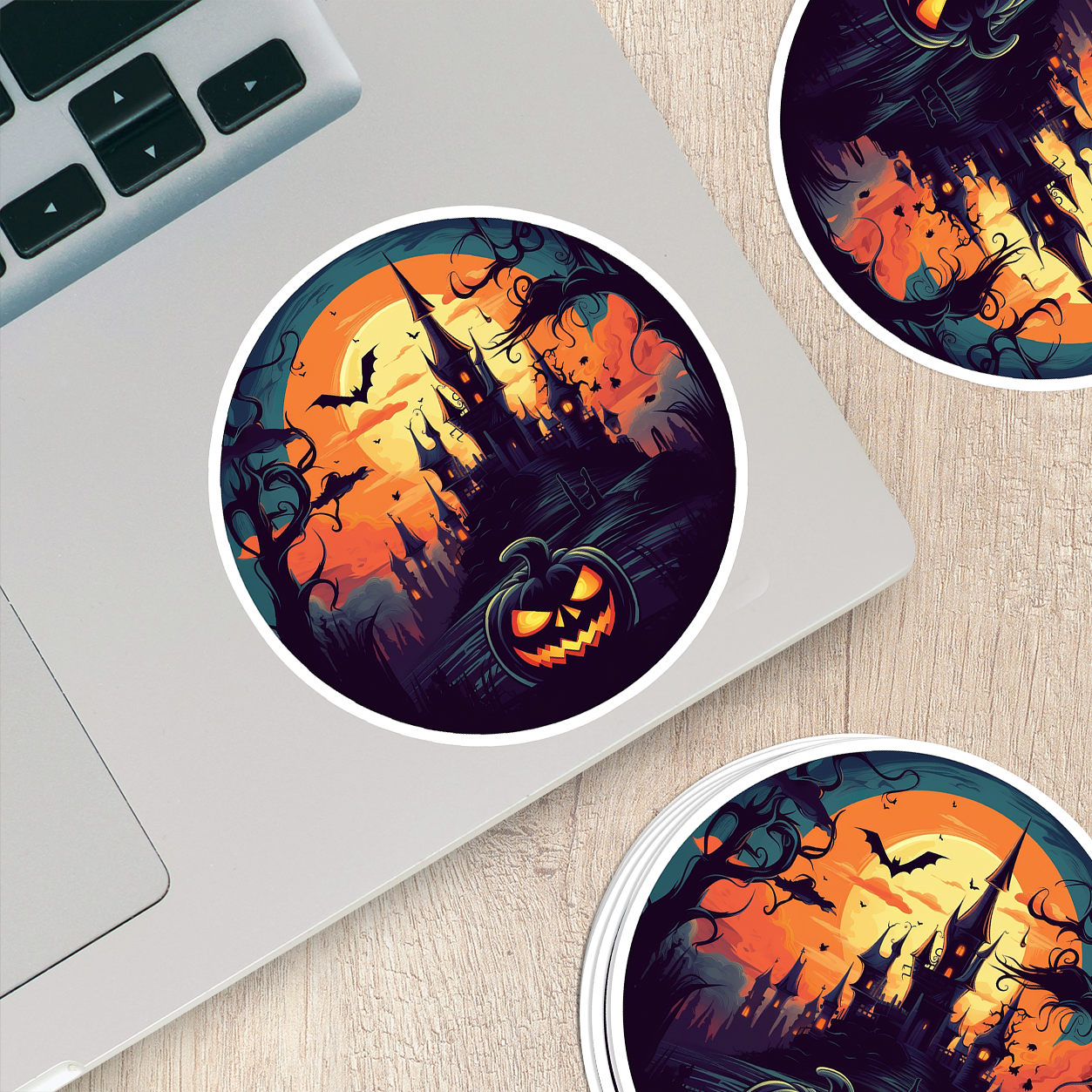 Haunted House Vinyl Sticker - Unveil the Mystery on Your Gear