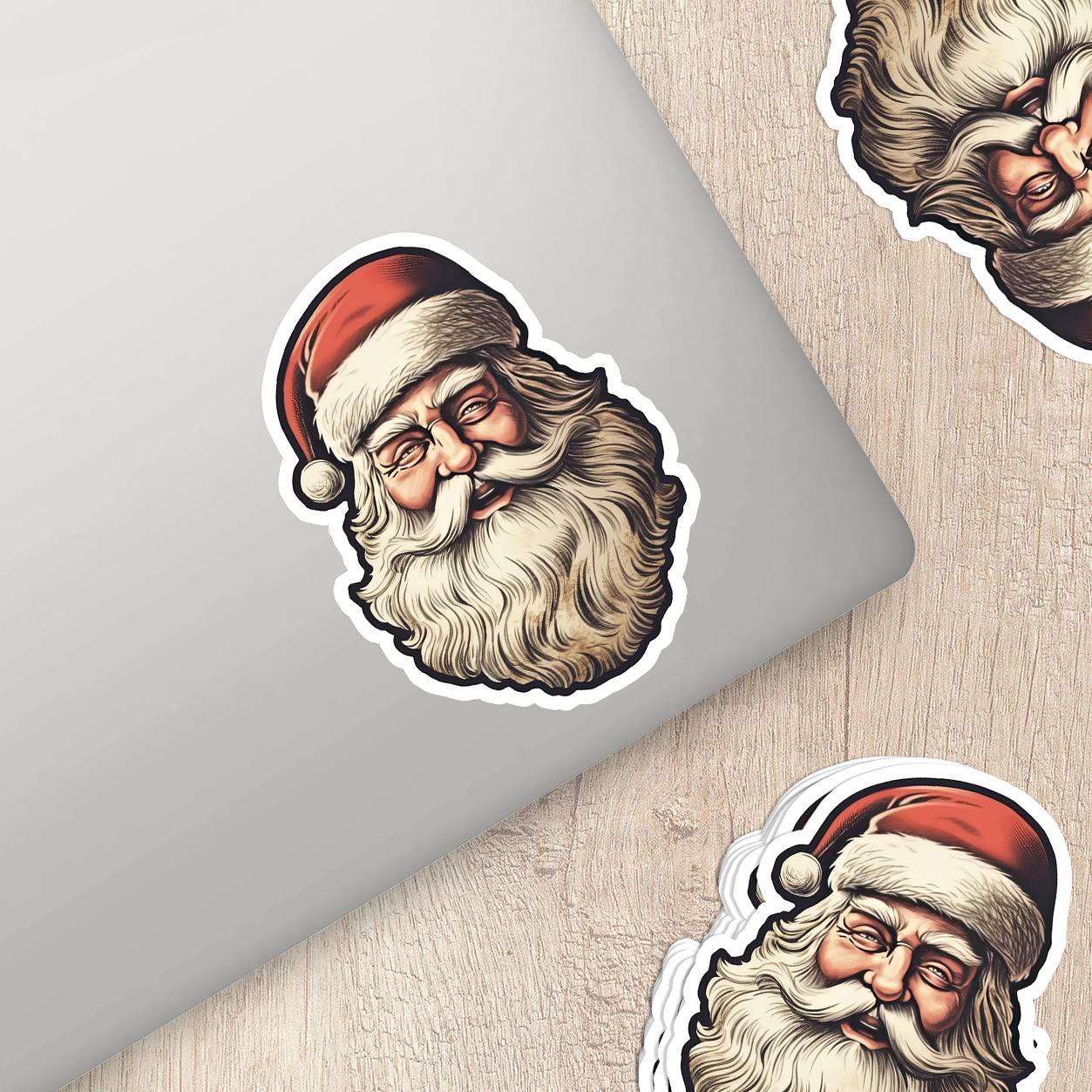 Santa Claus Vinyl Sticker - Bring the Magic of Christmas Anywhere