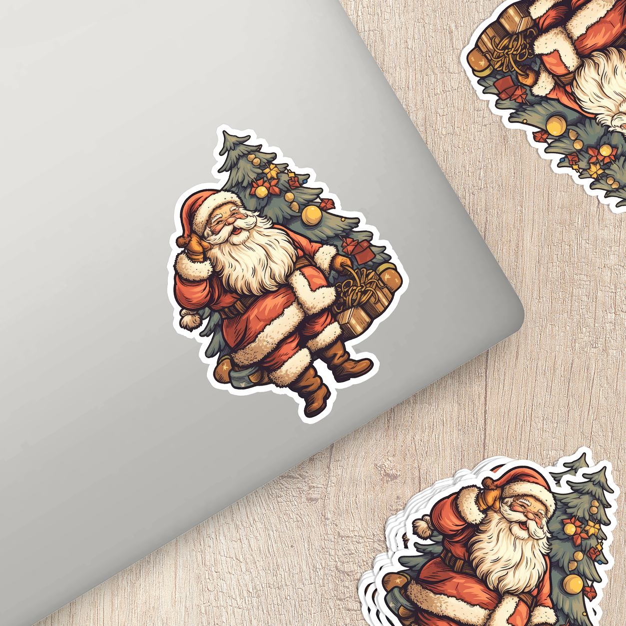 Santa Claus Vinyl Sticker - Bring the Magic of Christmas Anywhere