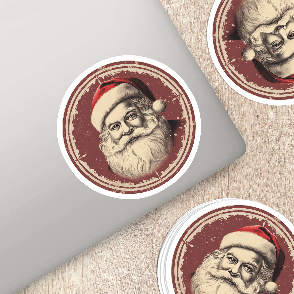 Santa Claus Vinyl Sticker - Bring the Magic of Christmas Anywhere