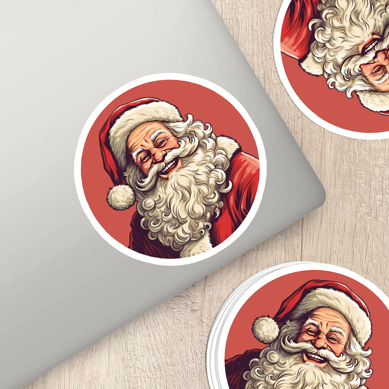 Santa Claus Vinyl Sticker - Bring the Magic of Christmas Anywhere