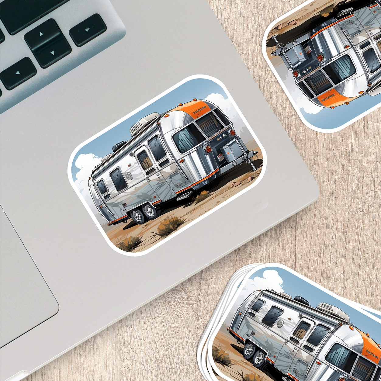 Airstream Trailer Vinyl Sticker - Wanderlust on Wheels