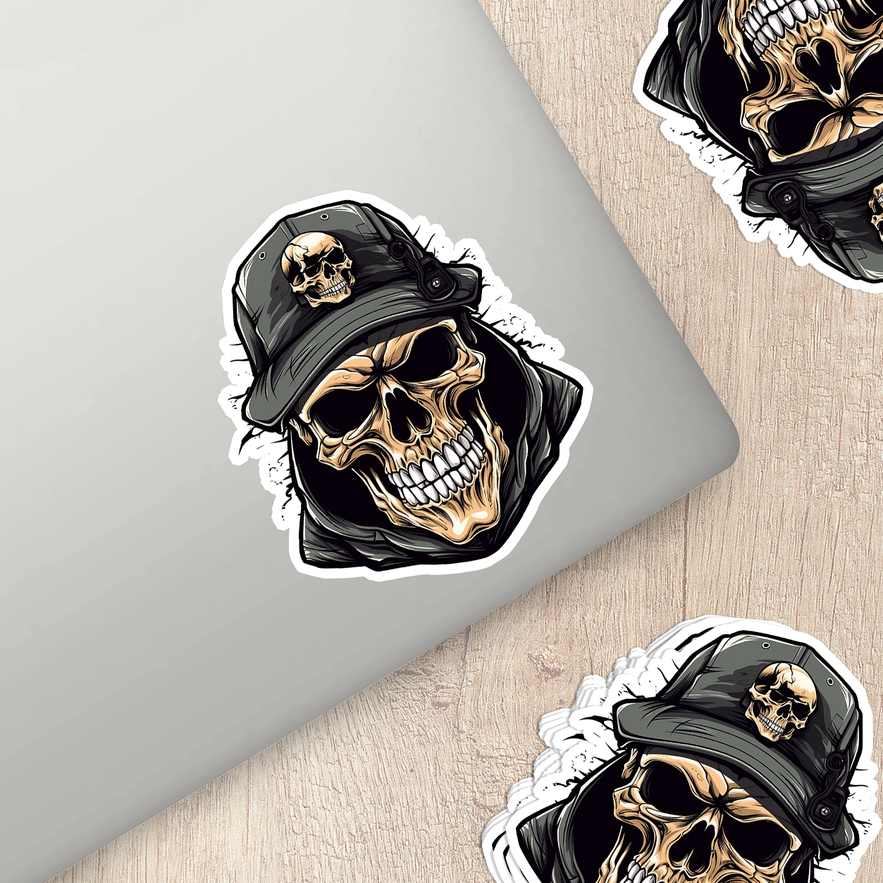 Skull Vinyl Sticker - A Bold Statement of Intrigue