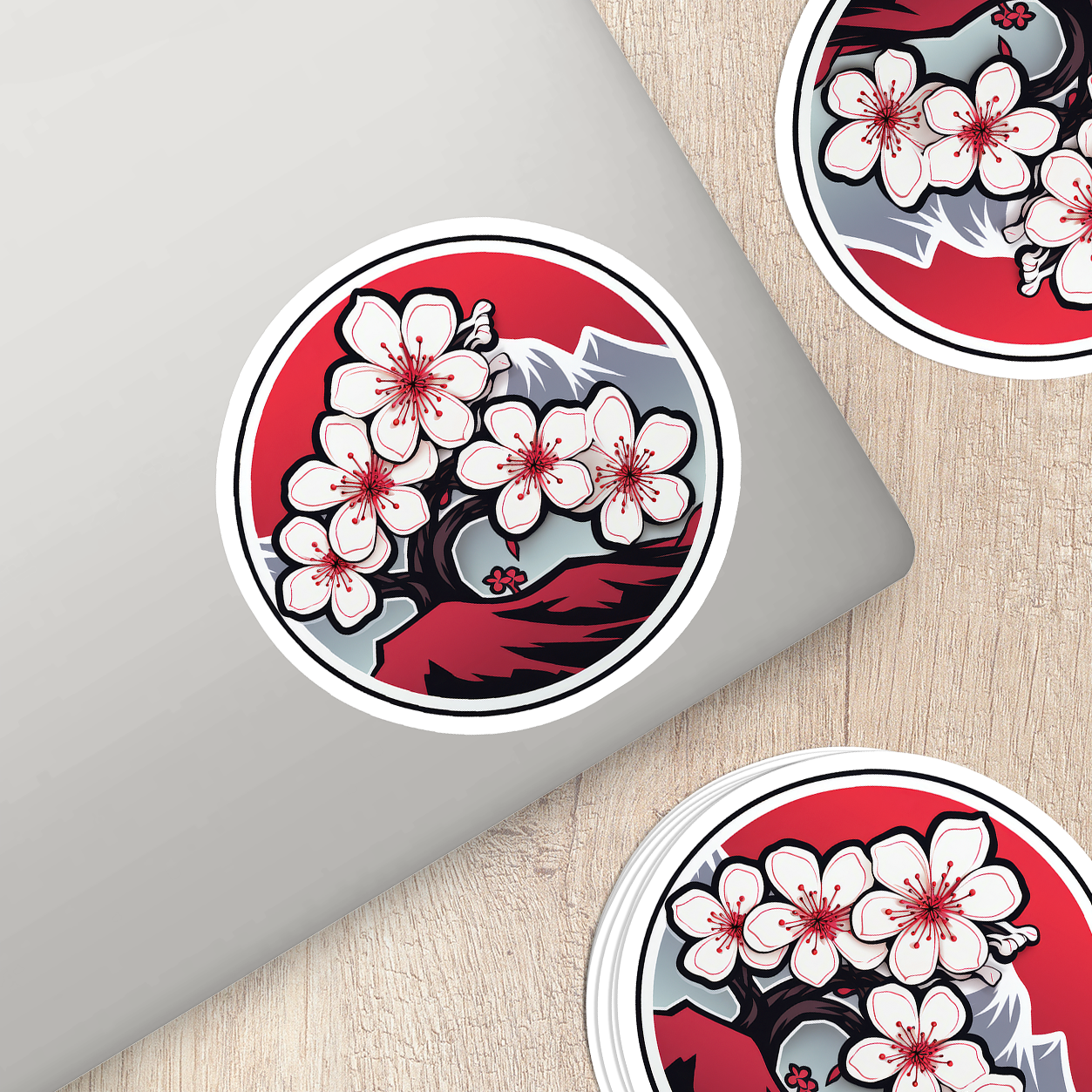 Cherry Blossom Vinyl Sticker - Embrace Nature's Beauty Anywhere You Go!