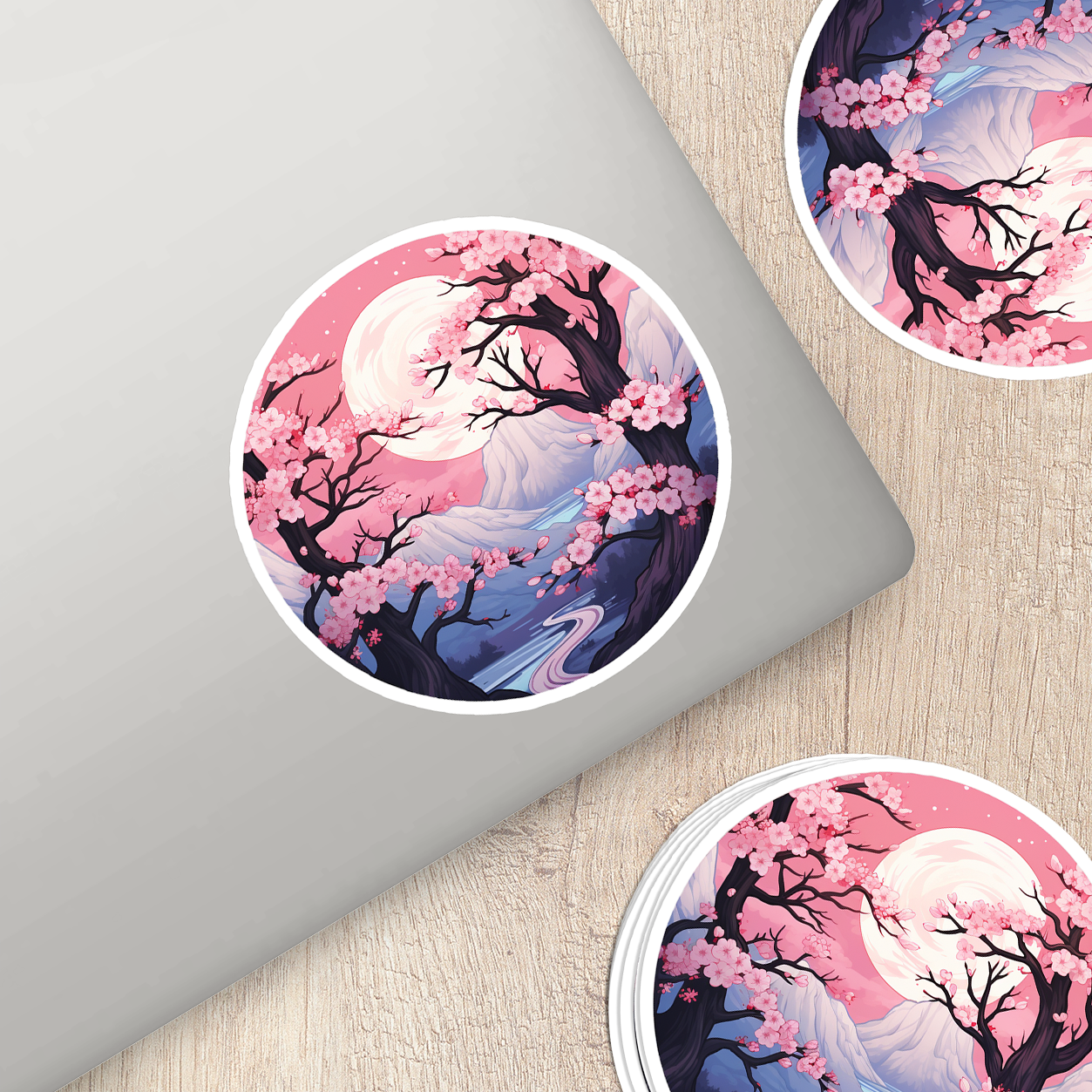 Cherry Blossom Vinyl Sticker - Embrace Nature's Beauty Anywhere You Go!