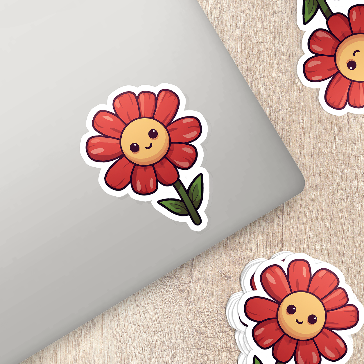 Charming Flower Vinyl Sticker - Blossom Your World with Delight